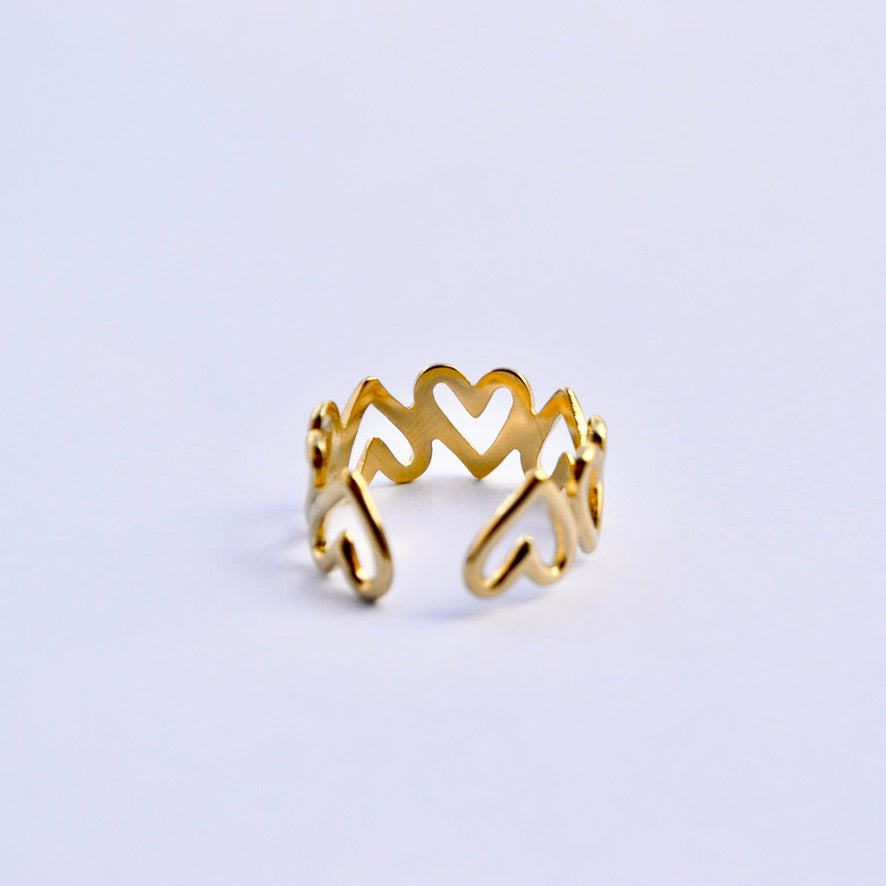 Anillo Corazones