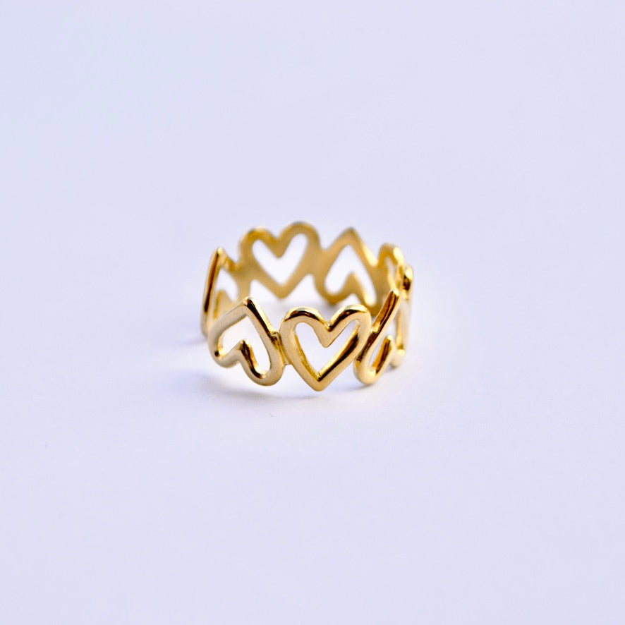 Anillo Corazones